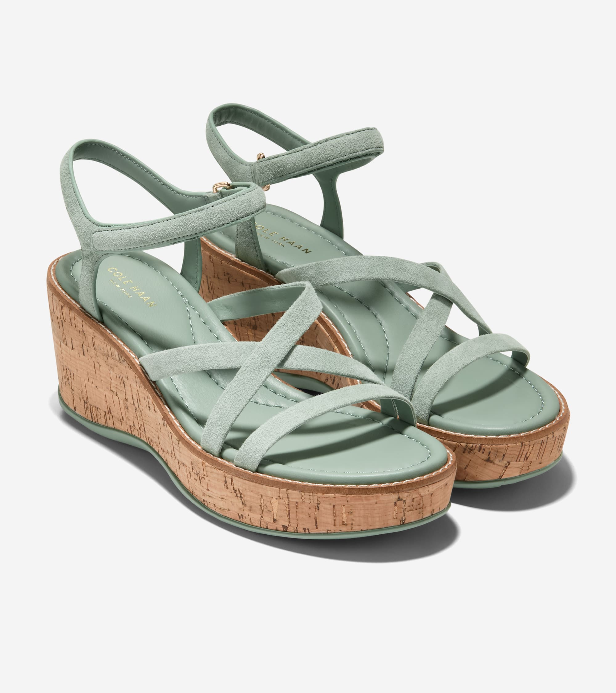 Women's GRAND AMBITION AZZURA STRAPPY WEDGE SANDALS 厚底楔型涼鞋