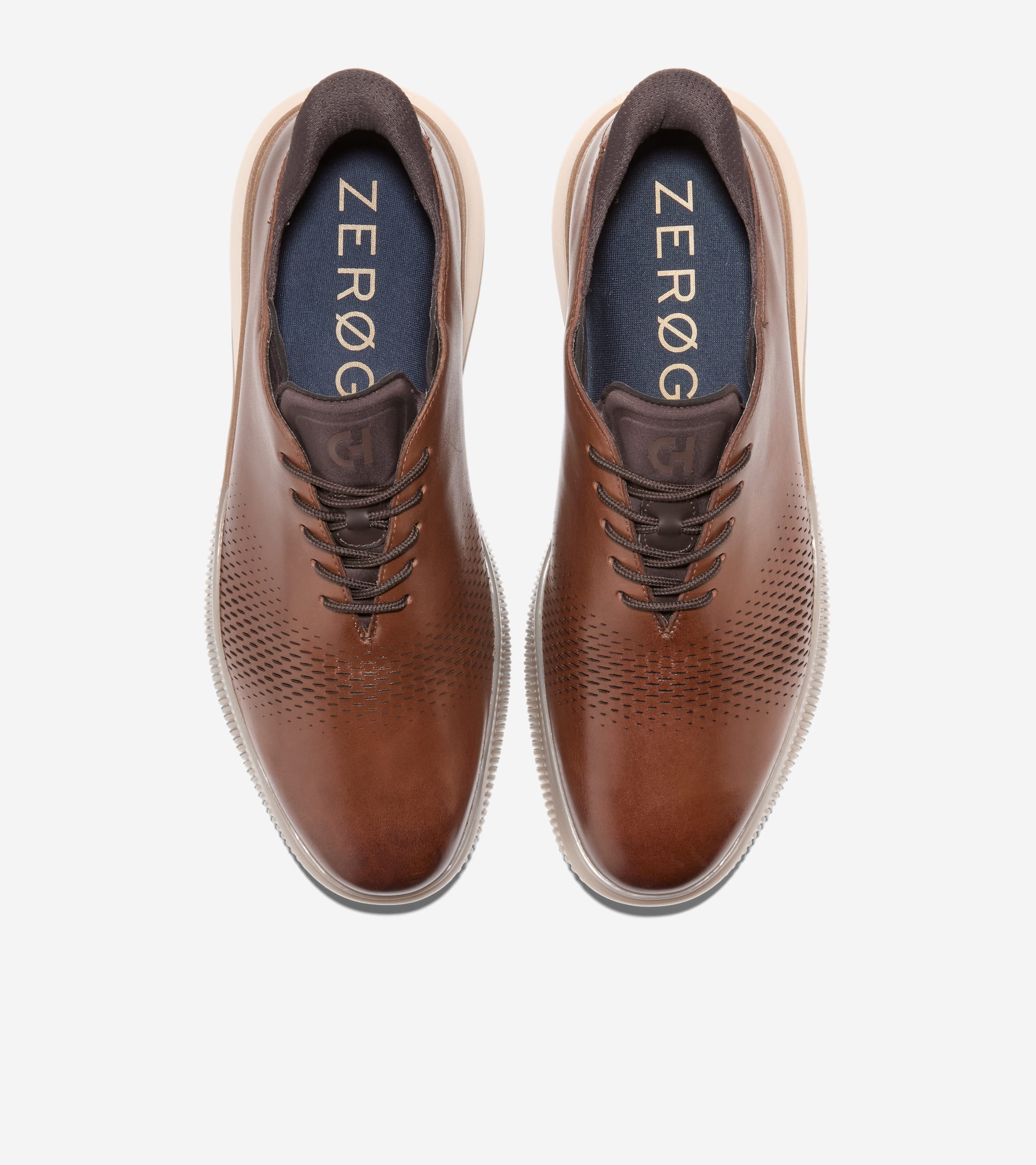 Men's 6.ZERØGRAND Laser Quick-On Oxfords 穿孔牛津鞋