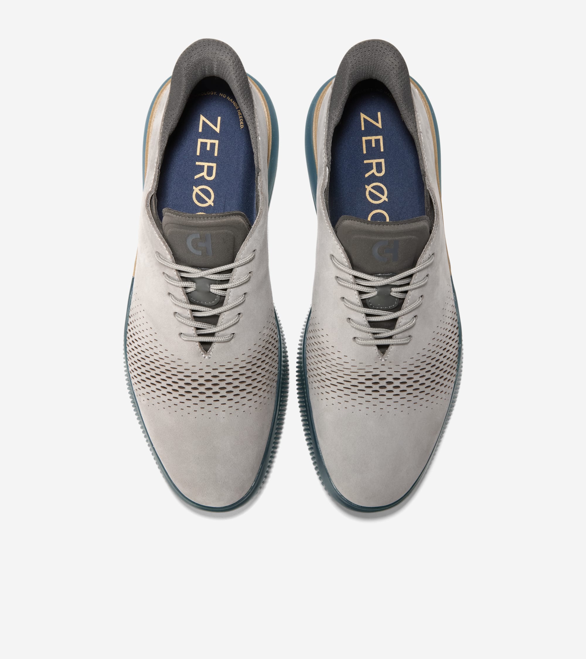 Men's 6.ZERØGRAND Laser Quick-On Oxfords 穿孔牛津鞋