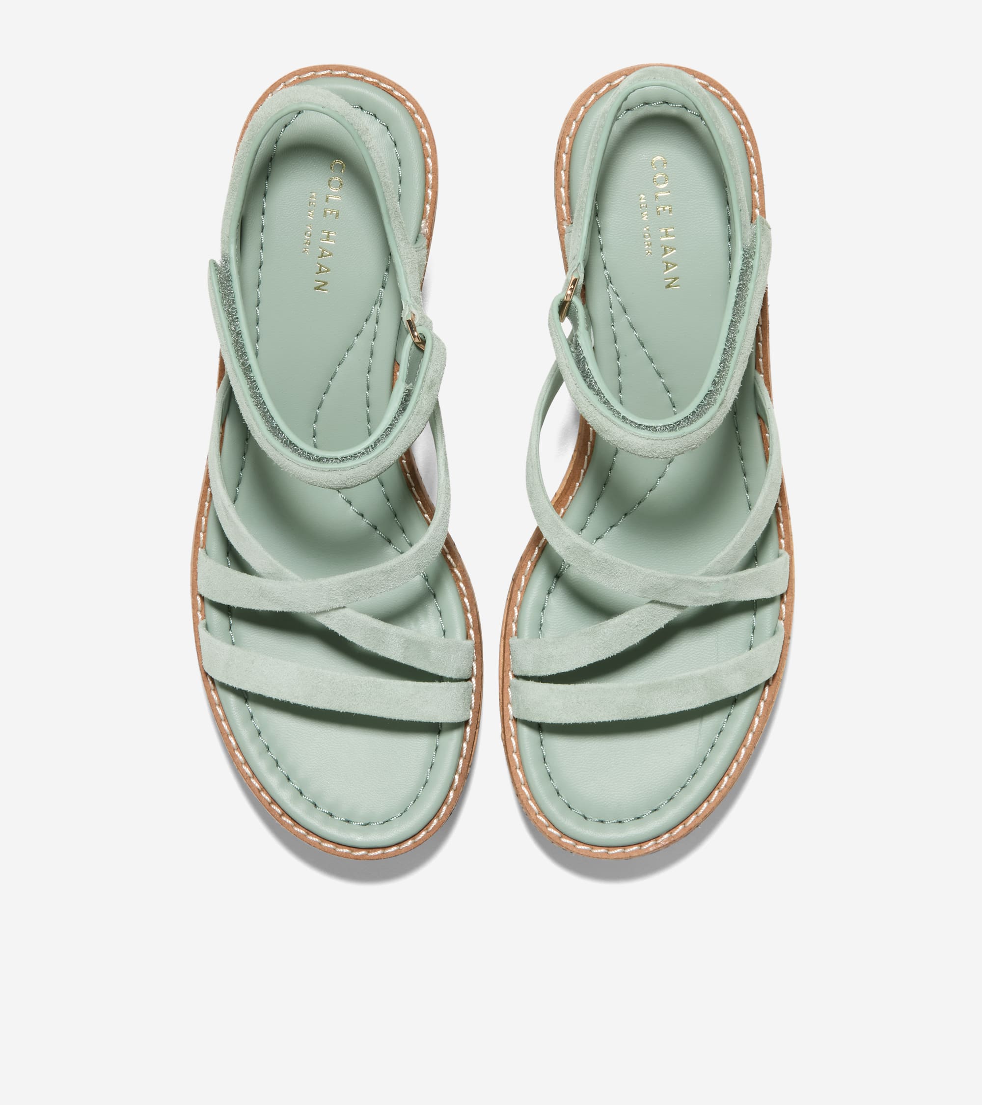 Women's GRAND AMBITION AZZURA STRAPPY WEDGE SANDALS 厚底楔型涼鞋